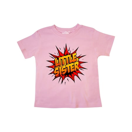 

Inktastic Little Sister Super Hero Gift Toddler Toddler Girl T-Shirt