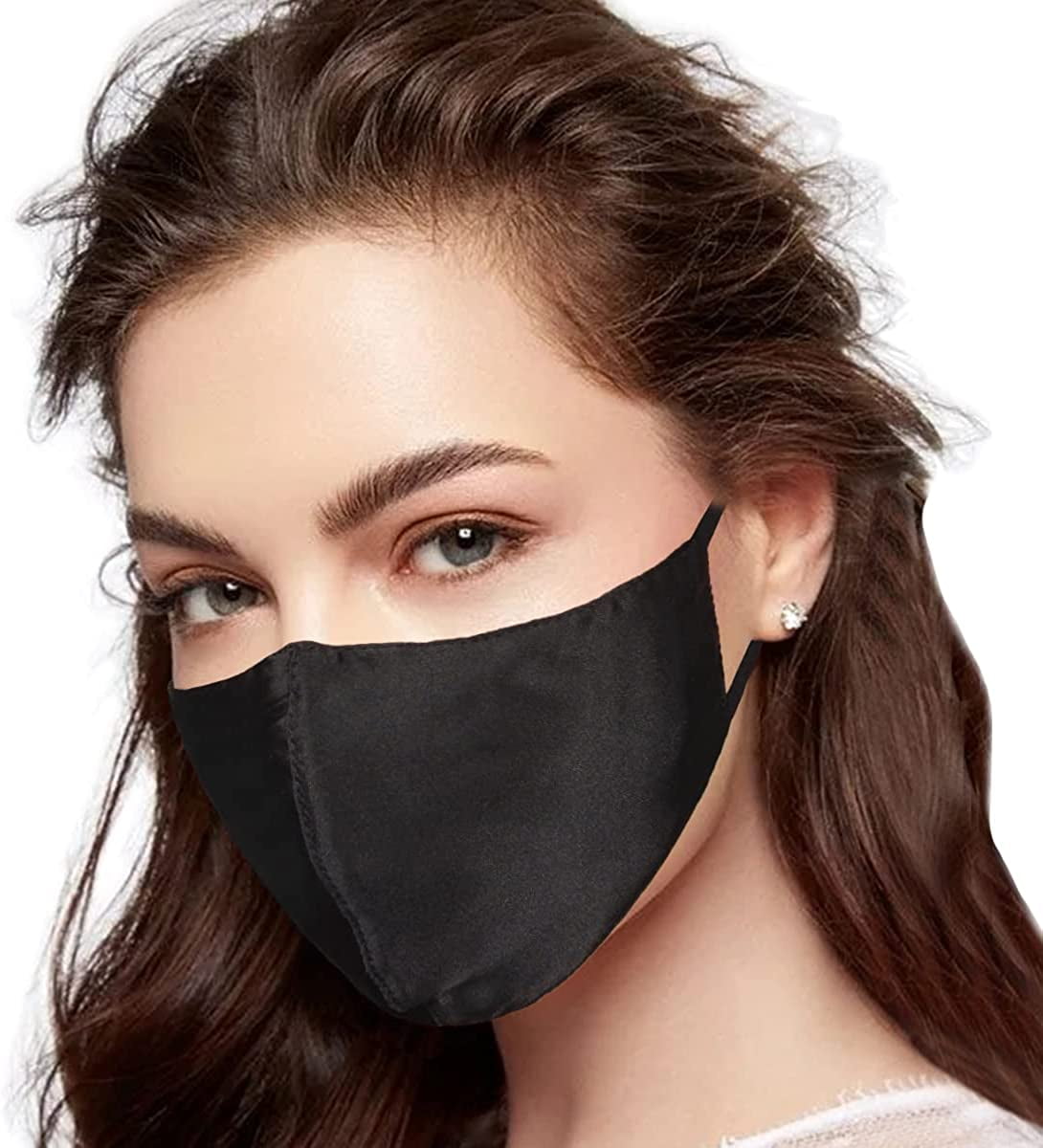 100% Mulberry Silk Breathable and Reusable Face Masks with Adjustable Ear  Loops - Walmart.com