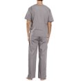thumbnail image 2 of Unisex Scrub Sets / Medical Scrubs (V-Neck) (Light Grey, Medium), 2 of 3