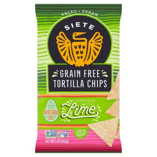 Siete Tortilla Chips Grain Free Lime