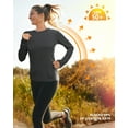 thumbnail image 3 of Women's Long Sleeve UPF 50+ UV Sun Protection Shirts Rash Guard Swim T-Shirt/Hoodie Quick Dry for Outdoor Hiking, 3 of 6