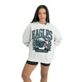 thumbnail image 2 of Women's Gameday Couture Gray Philadelphia Eagles Heritage Premium Fleece Pullover Sweatshirt, 2 of 5