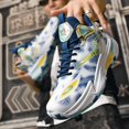 thumbnail image 7 of Bolognifi Men's Basketball Shoes High-Top Volleyball Non-Slip Lightweight Indoor Outdoor Sport Sneakers Fans - BLUE_3.5, 7 of 7