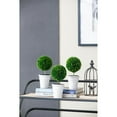 thumbnail image 6 of Mini Faux Topiaries, Cream Pot, Set of Two-Color:Green,Style:Botanical, 6 of 10