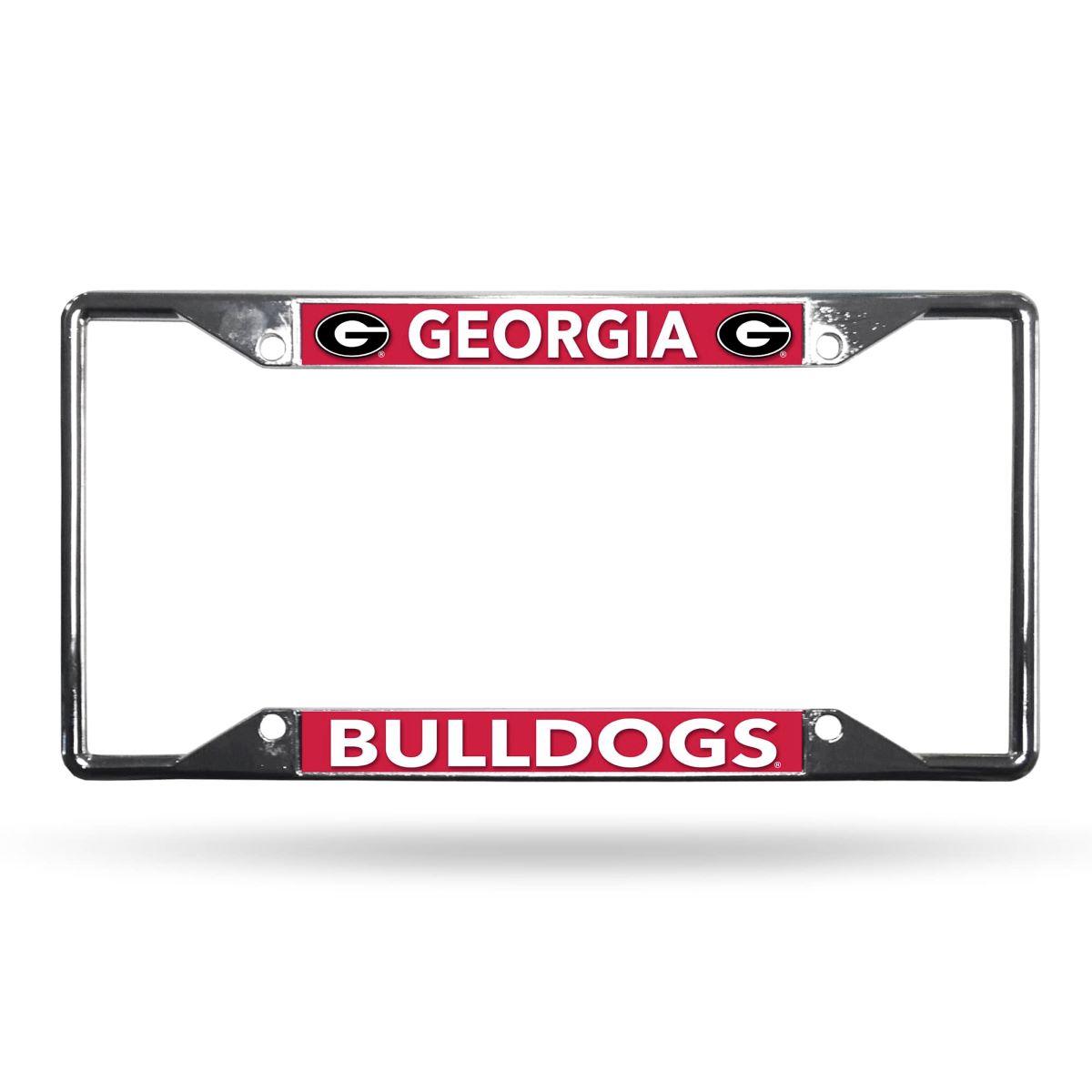 NCAA Bulldogs Lightweight Chrome Metal License Plate Frame