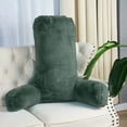 thumbnail image 5 of Home Soft Things DO-IT-YOURSELF Faux Fur Bedrest Pillow Backrest Pillow - Gunmetal - 28" x 30" x 17", 5 of 9