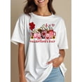 thumbnail image 2 of Sweet Treats Valentine's Day T-shirt Charming Drinks With Teddy Bears And Flowers, Perfect For Lovebirds, Shirt For Women, 2 of 6