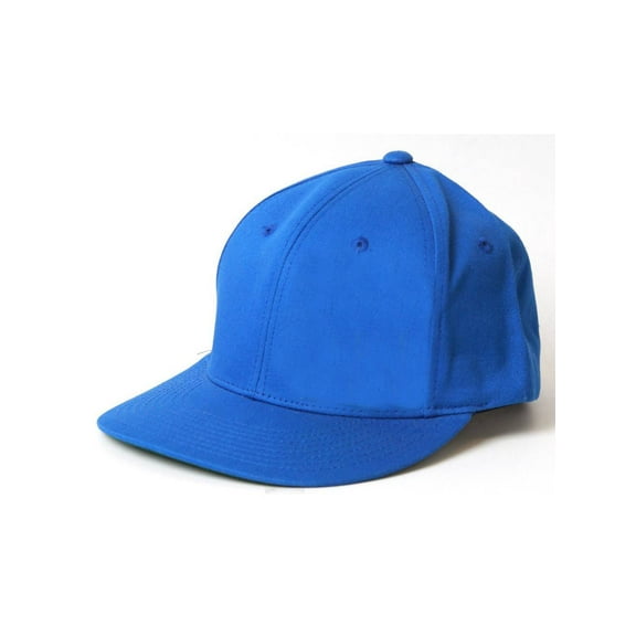 Solid Plain Style Flatbill Snapback Hat Cap, Blue