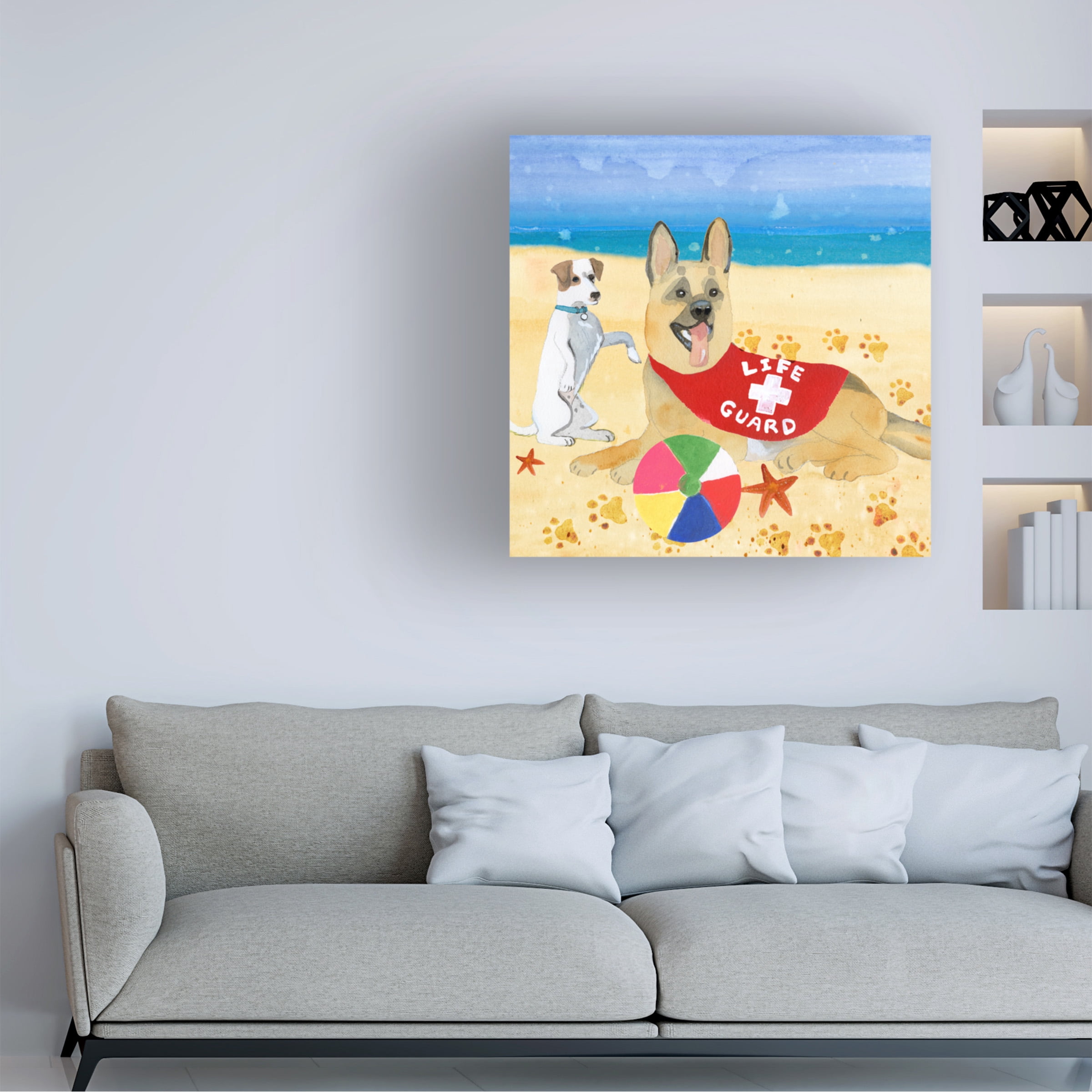 Alicia Ludwig 'Ruffin It I' Canvas Art