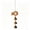 🥝 B_New#296, variant on Copper Wind Chimes Beech Wood Crystal Bells Pendant • Indoor Outdoor Hanging Ornament •Sound Home Decoration • Relaxation Gift Idea