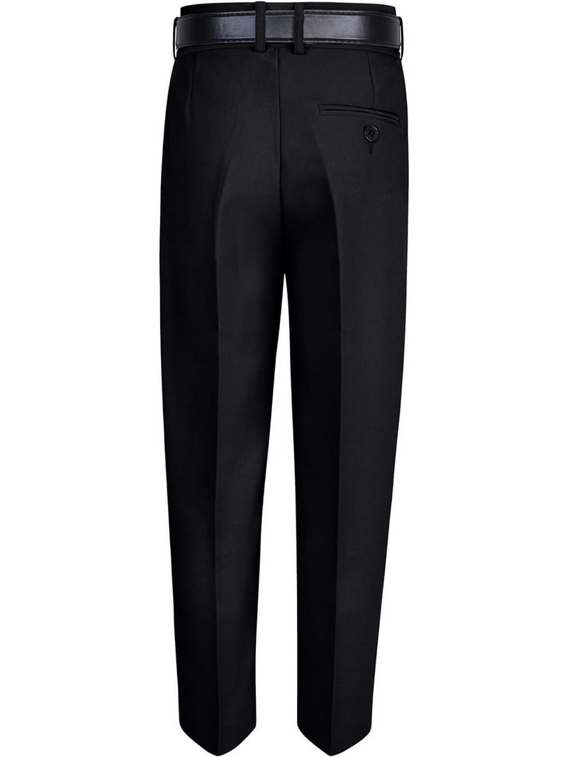 2t black dress pants 2t Extra Long Slim Fit Tall Suit School Trousers (black) main image 0