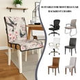 thumbnail image 5 of TSOVTHRID Bird Cherry Blossom Gray Print Dining Chair Cushion Covers Quilted Stretchy Soft Seat Slipcovers Universal Fit Anti-Slip Chair Covers for Dining Room, Kitchen, Set of 1, 5 of 7