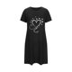 thumbnail image 5 of Camisón corto de talla grande para mujer, camisón de manga corta con estampado de pecho a la moda, camisón para mujer, 5 of 5