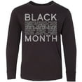 thumbnail image 3 of Inktastic Black History Month- Occupations and Identities Long Sleeve Youth T-Shirt, 3 of 5