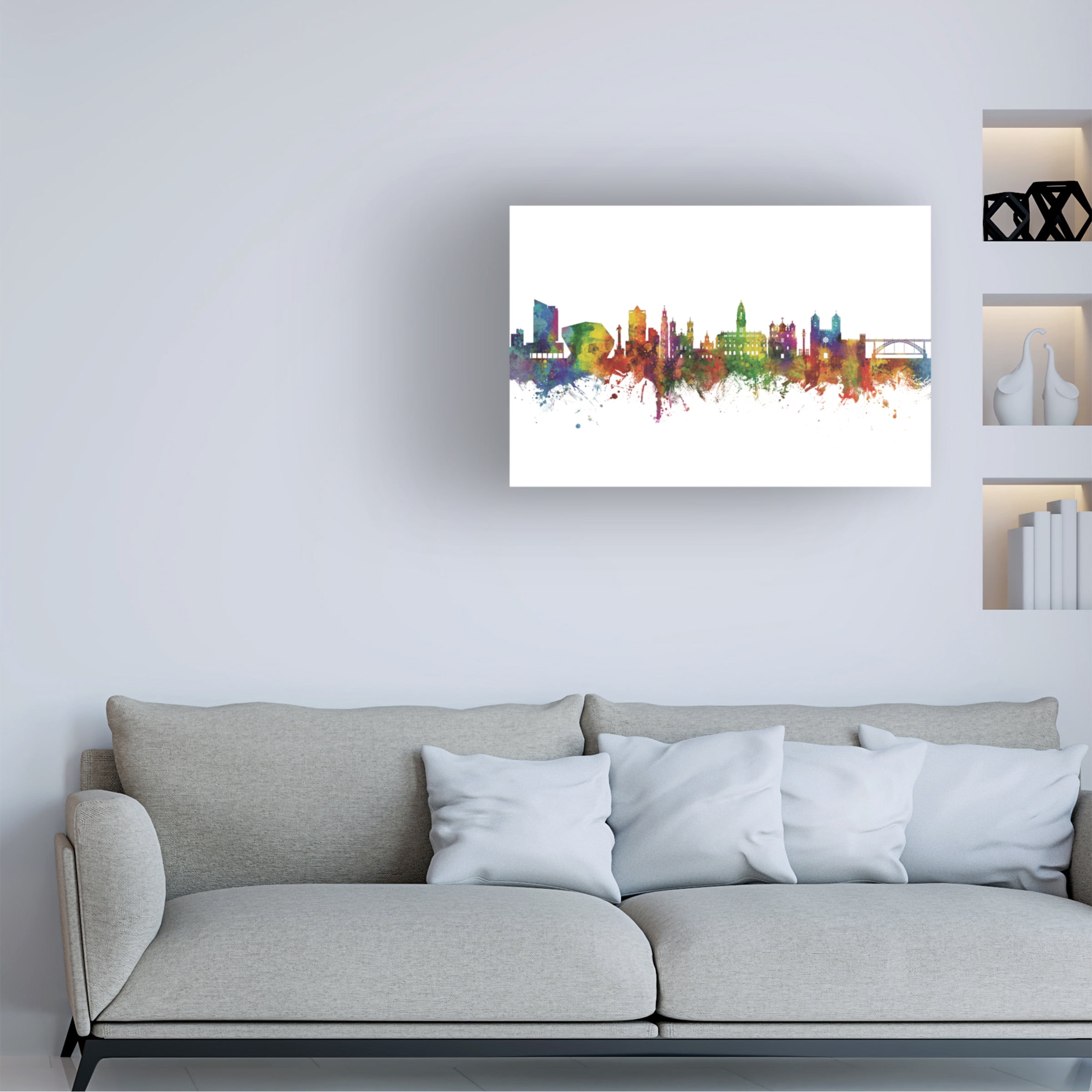 Michael Tompsett 'Porto Portugal Skyline' Canvas Art