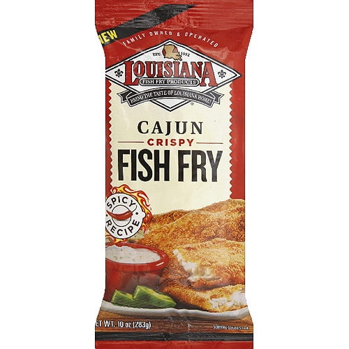 Louisiana Fish Fry Products Cajun Crispy Fish Fry, 10 oz, (Pack of 12