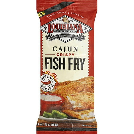 Louisiana Fish Fry Products Cajun Crispy Fish Fry, 10 oz, (Pack of