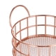 thumbnail image 3 of unbranded Cesta Metálica Para Almacenaje De Con Artístico En Oro Rosa, 3 of 7