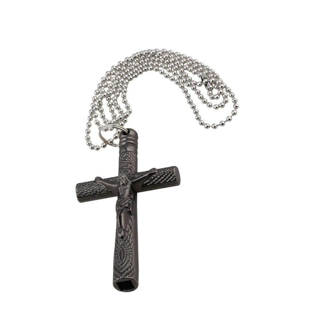 Collier Clé de Syntonisation de Tambour, Clé de Syntonisation de Tambour, Clé de Tambour Croisée avec Chaîne Collier Noir