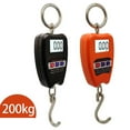 thumbnail image 2 of Mini Crane Scale Weighing Digital Industrial Hanging 200Kg/441Lb Heavy Duty Hook Scales Orange, 2 of 4