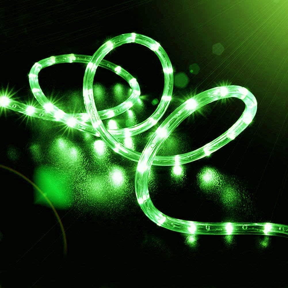 Solar Rope Lights Outdoor Waterproof ,39FT 100LED PVC Tube String Lights with 8 Modes for Garden,Yard, Path, Fence, Stairs, Backyard, Patio Decorative (Green)
