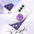 thumbnail image 5 of Quicksand Case for Samsung Galaxy S24 Plus (Not S24) for Women Girls, Glitter Sparkle Flowing Clear Liquid Cover Case with Bling Diamond Kickstand for Samsung Galaxy S24+ Plus -Purple, 5 of 14