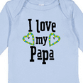 thumbnail image 4 of Inktastic I Love my Papa- hearts Boys or Girls Long Sleeve Baby Bodysuit, 4 of 5