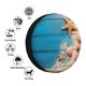 thumbnail image 4 of Fotbe Shells and Starfish Funda de Llanta de Repuesto con Estampado, Engrosada, Ajuste Universal para Jeep, Remolque, RV, SUV, Camión-14 inch, 4 of 6