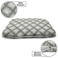 thumbnail image 3 of Floral Pet Bed, Classic Damask with Rose Branches Victorian Rococo Style Retro Feminine Pattern, Resistant Pad for Dogs and Cats Cushion with Removable Cover, 24" x 39", Pale Grey White, by Ambesonne, 3 of 4