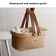 thumbnail image 5 of Cesta portátil de ducha rosa de gran capacidad, organizador de almacenamiento de baño con esponja, 5 of 6