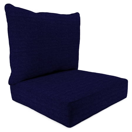 navy cushion outdoor mainstays seating solid deep