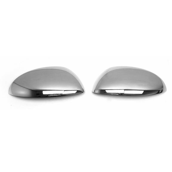 OMAC Side Mirror Cover Caps Fits Nissan Juke 2011-2014 Stainless Steel Silver 2 Pcs