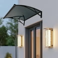 thumbnail image 3 of Wildnix Front Door Canopy, High-Quality Aluminum Alloy Bracket and PC Panel, Strong Load-Bearing Capacity of 187.39lbs, Efficient Drainage, Easy Installation and Maintenance, 3 of 6