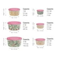 thumbnail image 2 of MILTON Nestable Mixing Bowls with Lids 6 Pack Reusable Plastic Blue, 2 of 8