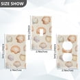 thumbnail image 7 of Yayeee Blank Wall Plate Cover 1-Gang 4.5"x2.7" Home Unused Decorative Outlet, Beige Seashell, 7 of 7