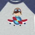 thumbnail image 4 of Inktastic Pilot Boy, Airplane, Plane, Flying, Brown Hair Boys Baby Bodysuit, 4 of 5