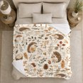 thumbnail image 5 of Woodland Hedgehog Pumpkin Patch autumn celebration, Playful Woodland Scene, Warm Flannel Blanket for Cabin and Lodge, Garden Lovers Thanksgiving Gift, Botanical Home Decor, 5 of 9