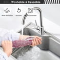 thumbnail image 6 of Coolnut Pink Xmas Snowflakes Kitchen Sink Splash Guard 2 Packs Faucet Absorbent Mats Winter Christmas Faucet Handle Drip Catcher Quickly Drying Mat for Kitchen Counter Bathroom, 30"x5.5", 6 of 7