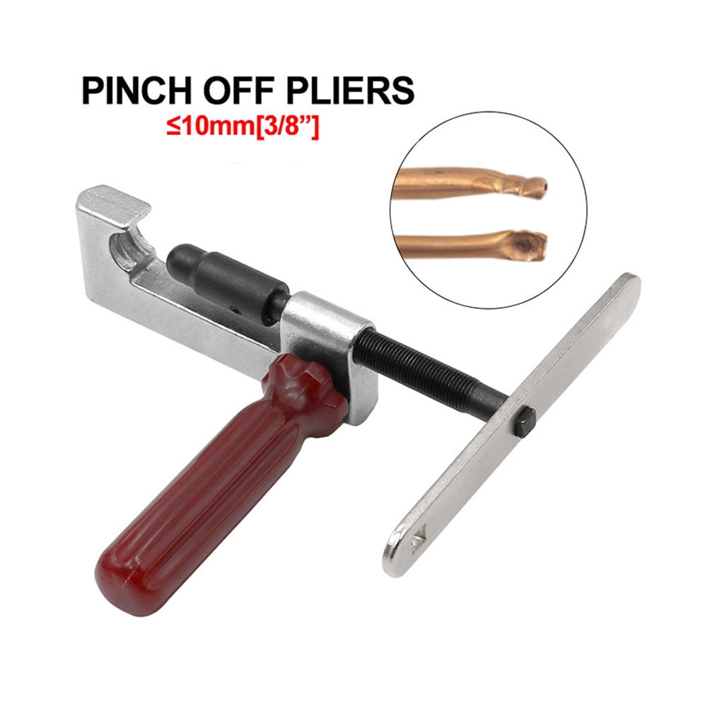Yajisi CT-204 Copper Tube Seal Pliers Aluminum Pipe Sealing Tool Heavy Duty 45 Steel for Air Conditioning Repair (0.39 inches / 10 mm)