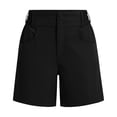 thumbnail image 4 of Axiiglly Athletic Shorts for Women Elastic Waist Button Workout Shorts with Pockets Summer Casual Ourdoor Solid Color Shorts S-3XL, 4 of 8