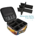 thumbnail image 4 of FORMRS Travel Makeup Bag Large Capacity Train Case Cosmetic Organizer with Adjustable Dividers, Colorful Landscape, 4 of 8
