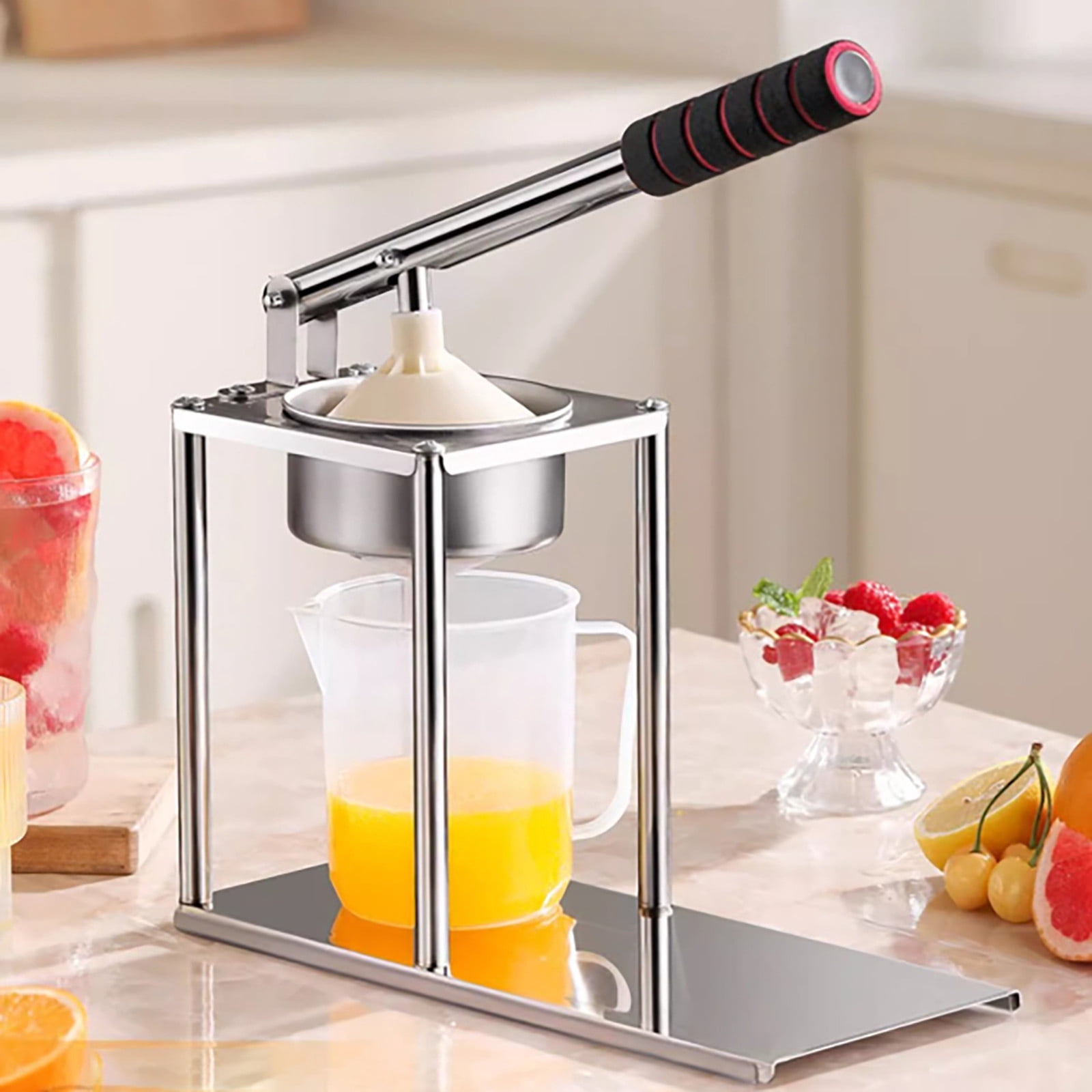 Manual Juicer Machine Heavy Duty Stainless Steel Fruit for Home Kitchen Commercial Use