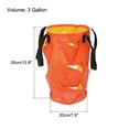 thumbnail image 2 of Uxcell 3 Gallon Hanging PE Strawberry Grow Bag with 10 Side Planting Pockets Orange 2Pack, 2 of 6