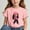 Pink, variant on Frwgonr Girls T-Shirts Short Sleeve Girls Casual Shirts Graphic Tops Back of School Clothes Sky Blue, Size 3-15 Years