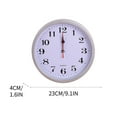 thumbnail image 2 of Silent Wall Clock, 10 Inch Modern Quartz Wall Clock with Large Numbers and Easy to Read Display, Battery Operated Decorative Clock for Living Room Kitchen Bedroom Office Home, 2 of 2