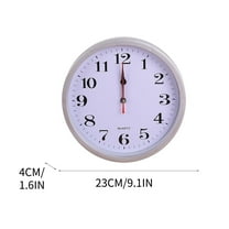 Blasgw Mute Wall Clock Creative Fashion Living Room Three-dimensional Digital Scale Clock Plastic Clock 9 Inch 23CM C