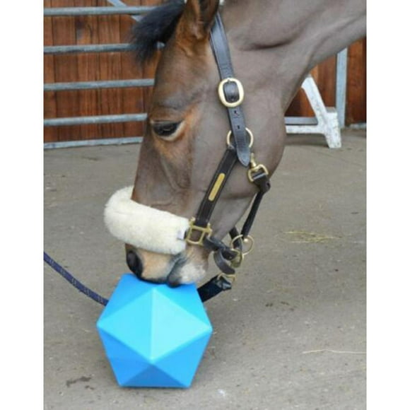 keepw Horse Treat Ball Equine Hay Feeding Toy for Horse Stable Stall Paddock blue purple