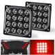 thumbnail image 1 of 16 LED Cuadrado Señal de giro Indicador de marcador lateral Luz trasera de freno para camión todoterreno rojo JAMW Sencillez, 1 of 5
