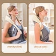 thumbnail image 3 of Neck Massager, Shiatsu Neck, Shoulder, Waist, Leg, Relax Massager, Electric Rechargeable Massage Cushion Pillow - 3D Heated Deep Tissue Kneading , Travel, Holiday Gifts For Women Men, 3 of 7
