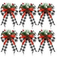 thumbnail image 3 of Large Christmas Tree Finisher Bow Diy Velvet Fabric Edge Binding Ribbon Ornament, 3 of 8